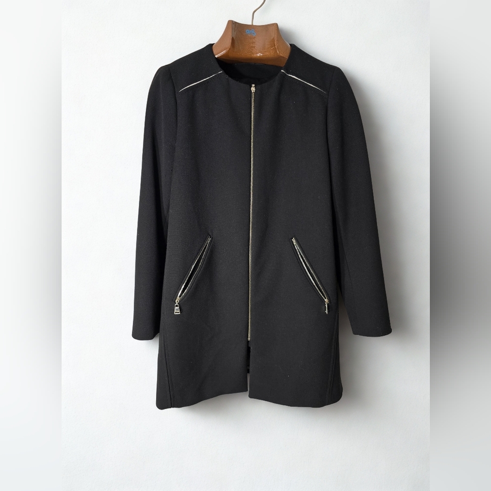 Zara Woman Round Neck Coat Or Dress Double Lining‎ Office Outing